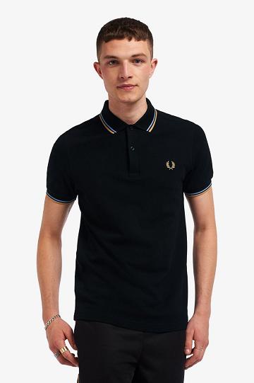 Pánské Polo Triko Fred Perry M3600 Černé | CZ 1647UZGT